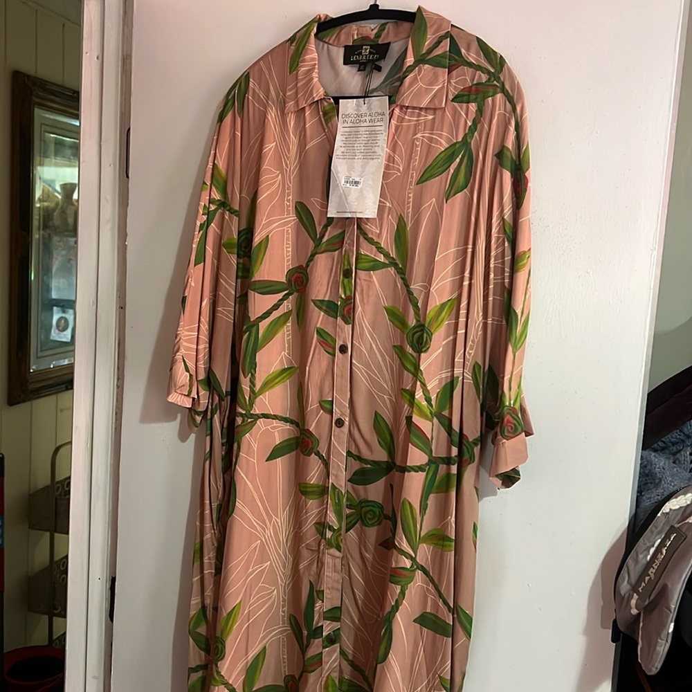 Lexbreezy Aloha Button Down Dress Size XL
